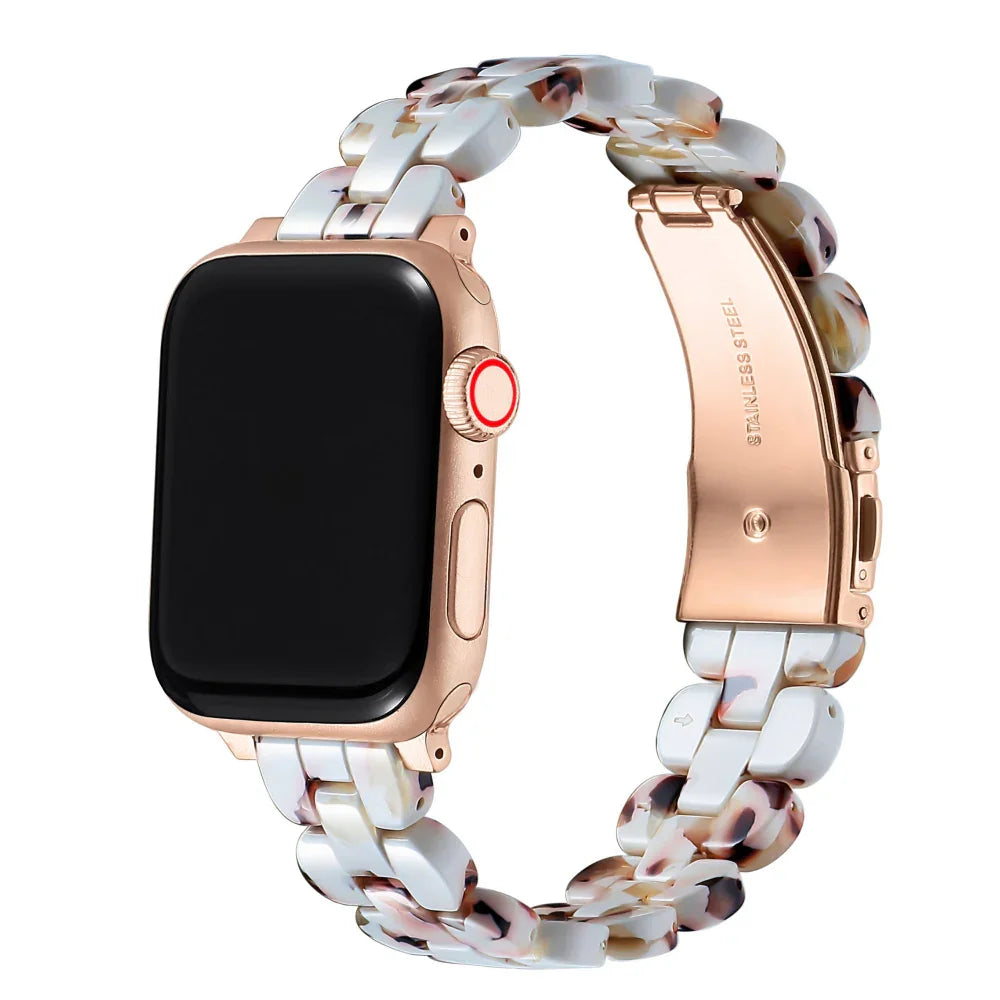 Elle Ivory Tortoise Resin Apple Watch® Band by Posh Tech 