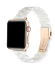Elle White Tortoise Resin Apple Watch® Band by Posh Tech 