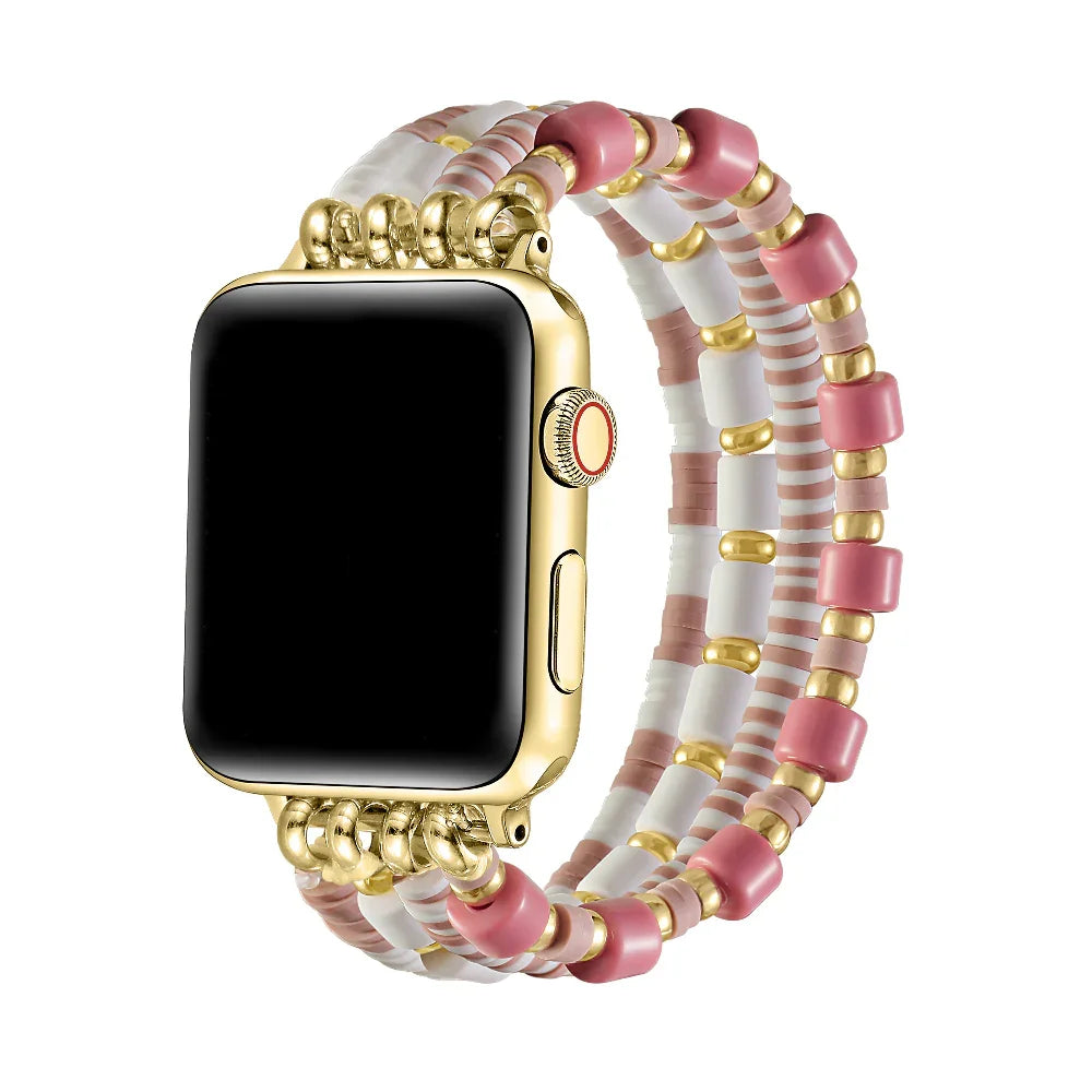 Emily Mauve Beaded Band for Apple Watch® Band by Posh Tech