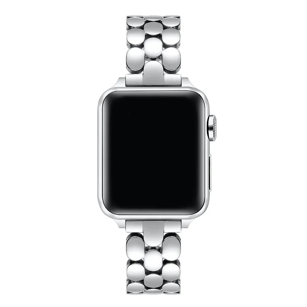 Emery Stainless Steel Band for Apple Watch® on Wrist by Posh Tech