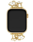 Cape Gold Stainless-Steel Band for Apple Watch® on Wrist by Posh Tech