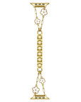 Flora Gold Floral Chain Apple Watch® Band