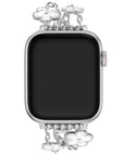 Silver Floral Chain Stainless Steel Apple Watch® Band by Posh Tech 