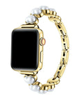 Grace Gold and Pearl Stainless Steel Apple Watch® Band by Posh Tech 