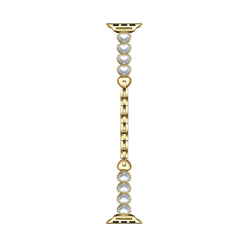 Grace Apple Watch® Band Close-Up of Chain Detail Laid Flat