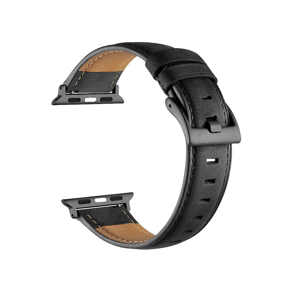 Hunt Distressed Leather Band for Apple Watch® Buckle Closure