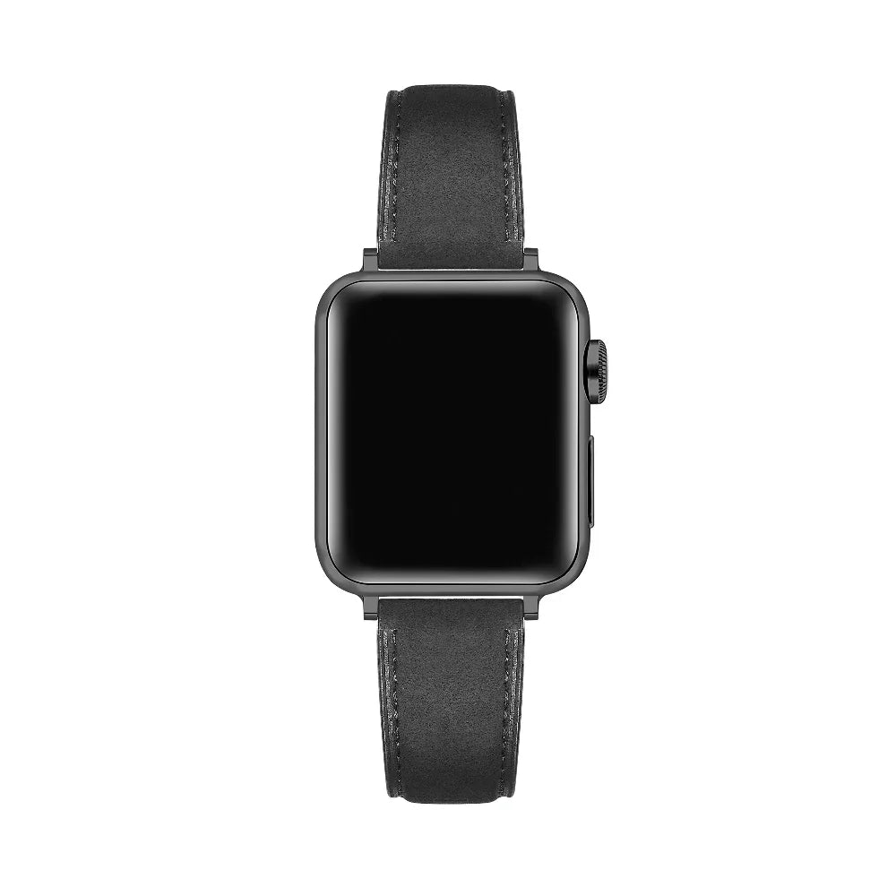 Hunt Distressed Leather Band for Apple Watch® on Wrist by Posh Tech