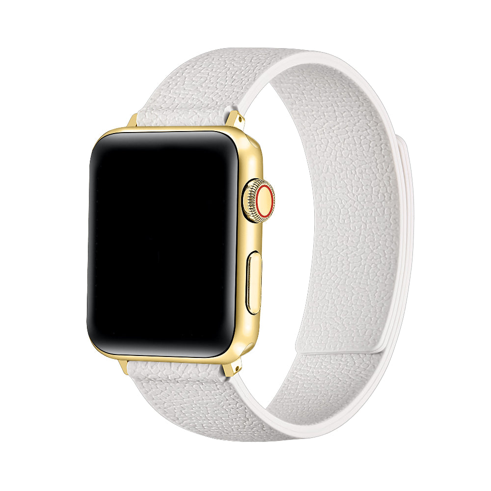 Lychee Cloud White Magnetic Silicone Apple Watch® Band by Posh Tech
