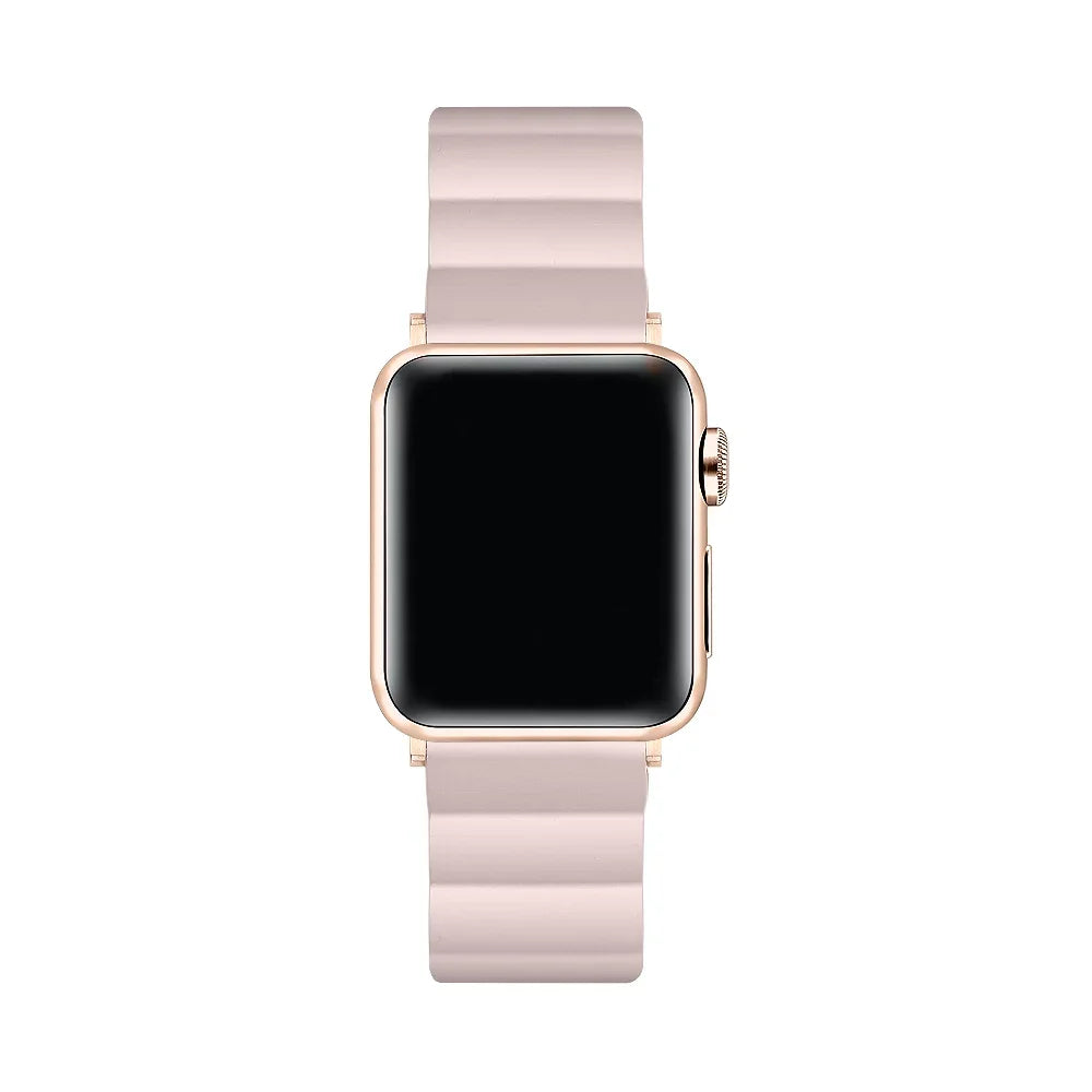 Magnetic Silicone Apple Watch® Band on Wrist by Posh Tech
