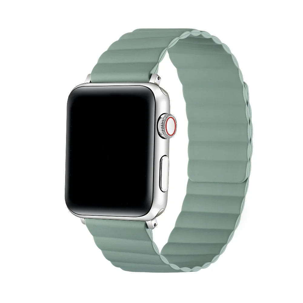 Sage Green Magnetic Closure Apple Watch® Band by Posh Tech 