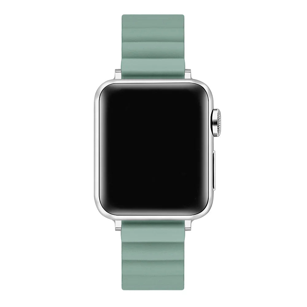 Magnetic Silicone Apple Watch® Band on Wrist by Posh Tech
