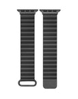 Magnetic Closure Detail on Vegan Leather Apple Watch® Band 