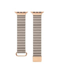 Magnetic Closure Detail on Vegan Leather Apple Watch® Band 