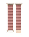 Magnetic Closure Detail on Vegan Leather Apple Watch® Band 