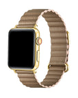Dakota Black Magnetic Vegan Leather Apple Watch® Band by Posh Tech 