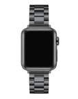 Black Stainless Steel Apple Watch® Band on Wrist