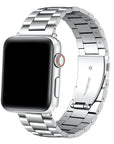 Maxwell Silver Stainless Steel Universal Apple Watch® Band by Posh Tech 