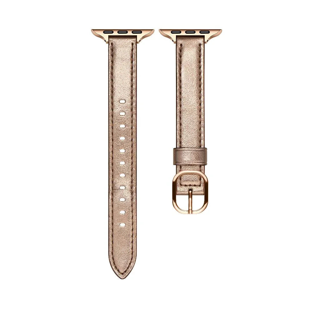 Carmen Skinny Leather Apple Watch® Strap Close-Up of Closure