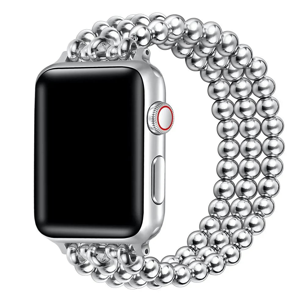 Nova Silver Stainless-Steel Bracelet Band for Apple Watch®