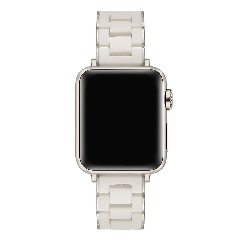 Sporty Apple Watch® Band with Metal Accents on Wrist by Posh Tech