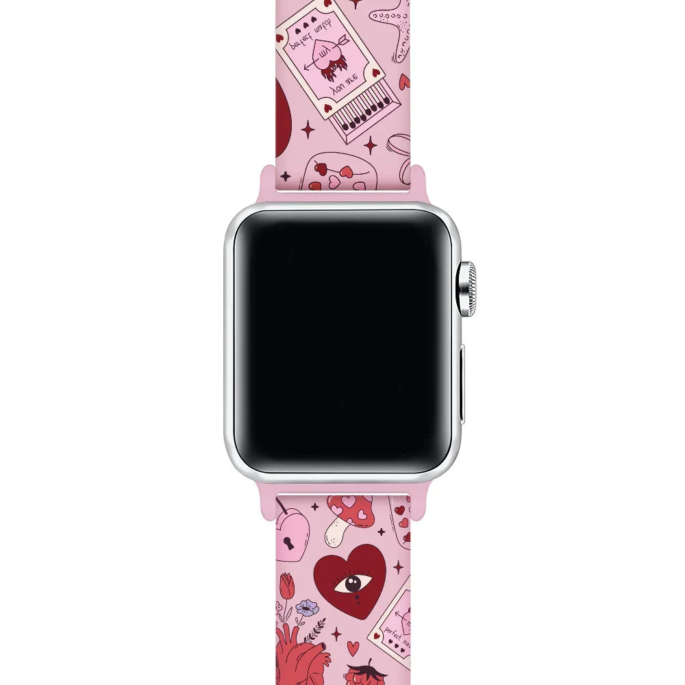 Y2K Retro Print Silicone Apple Watch® Band by Posh Tech 