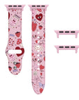 Y2K Retro Print Silicone Apple Watch® Band with Adapters by Posh Tech 