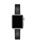 Black Skinny Leather Apple Watch® Band by Posh Tech 