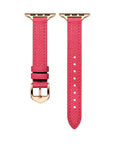 Cleo Skinny Leather Apple Watch® Strap Close-Up of Closure