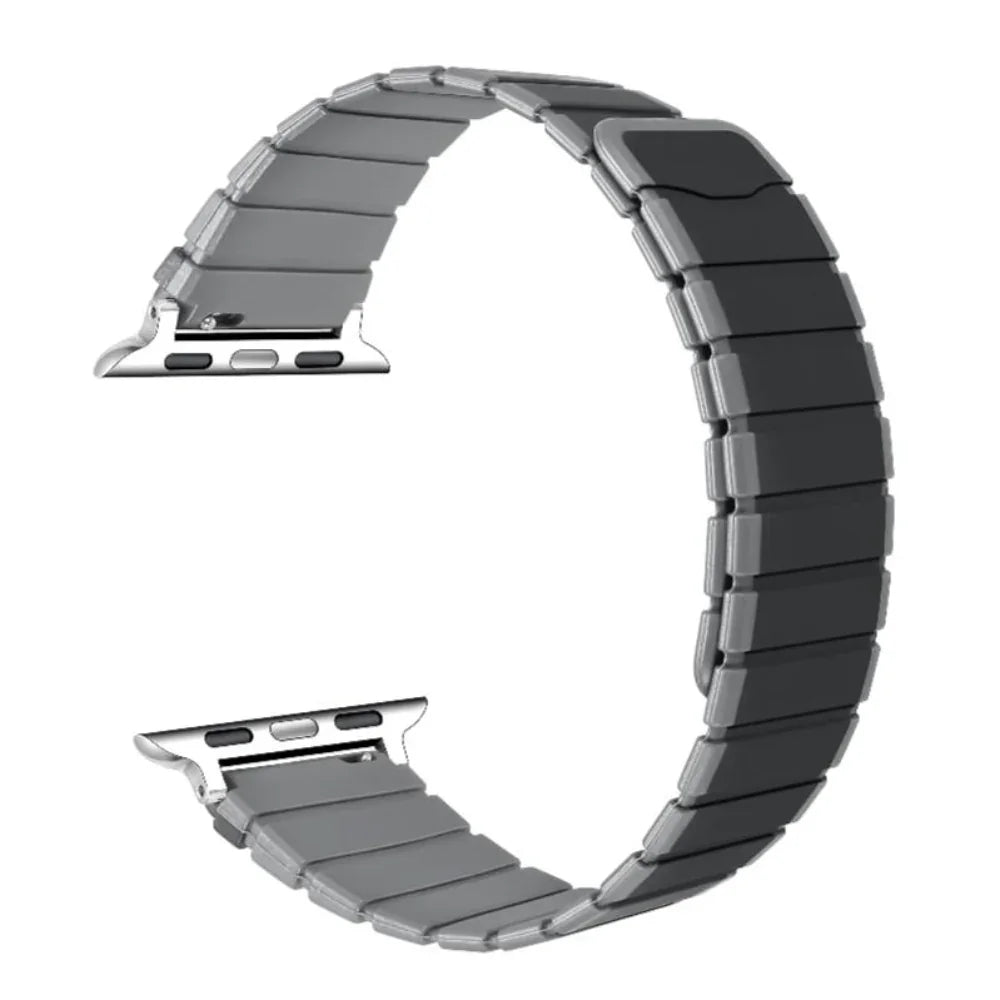 Premium Magnetic Silicone Band for Apple Watch® Band Close Up and Design