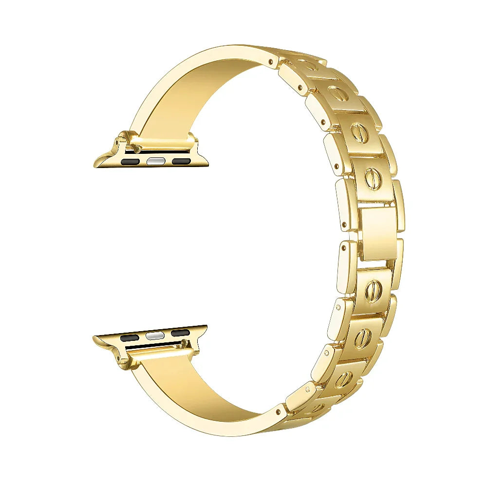 Quinn Gold Bangle Band for Apple Watch® Link Detail 
