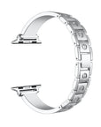 Quinn Silver Bangle Band for Apple Watch® Link Detail 