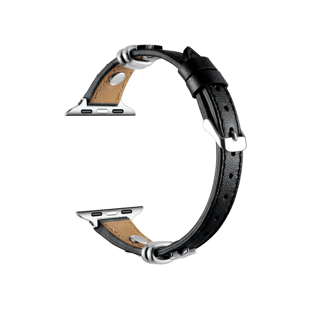 Rodeo Star Leather Band for Apple Watch® Buckle Closure 