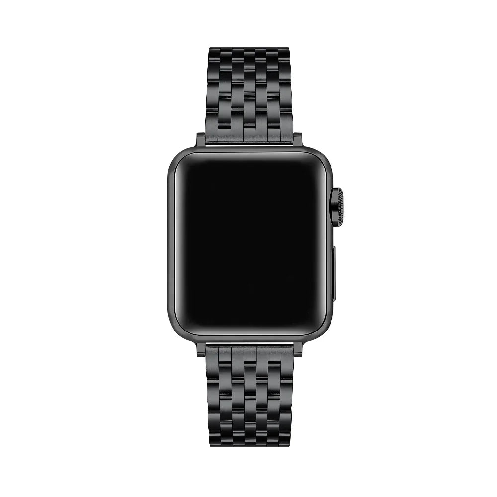 Black Stainless Steel Apple Watch® Band by Posh Tech