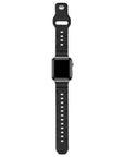 Black Textured Rugged Silicone Apple Watch® Band by Posh Tech 