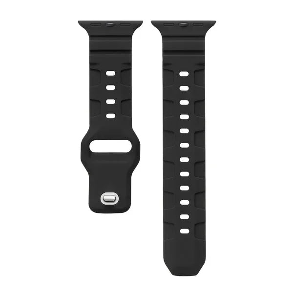 Ridge Silicone Apple Watch® Band Close-Up of Texture 