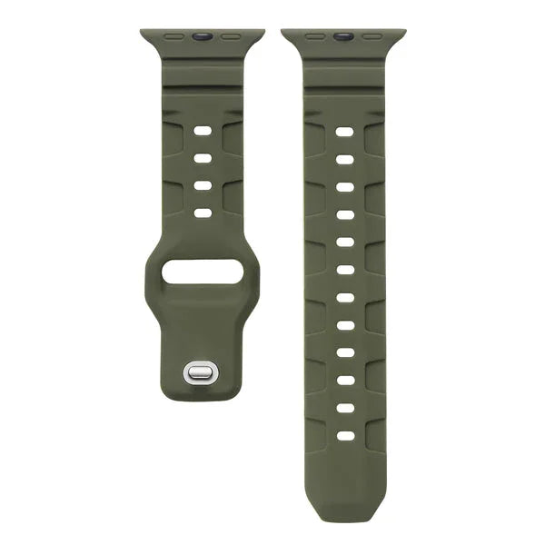 Ridge Silicone Apple Watch® Band Close-Up of Texture 