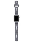 Gray Textured Rugged Silicone Apple Watch® Band by Posh Tech 