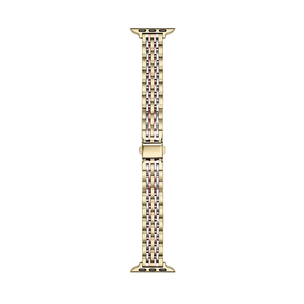 Gold Tri-Tone Skinny Metal Apple Watch® Band