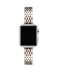 Silver Tri-Tone Skinny Metal Apple Watch® Band by Posh Tech 