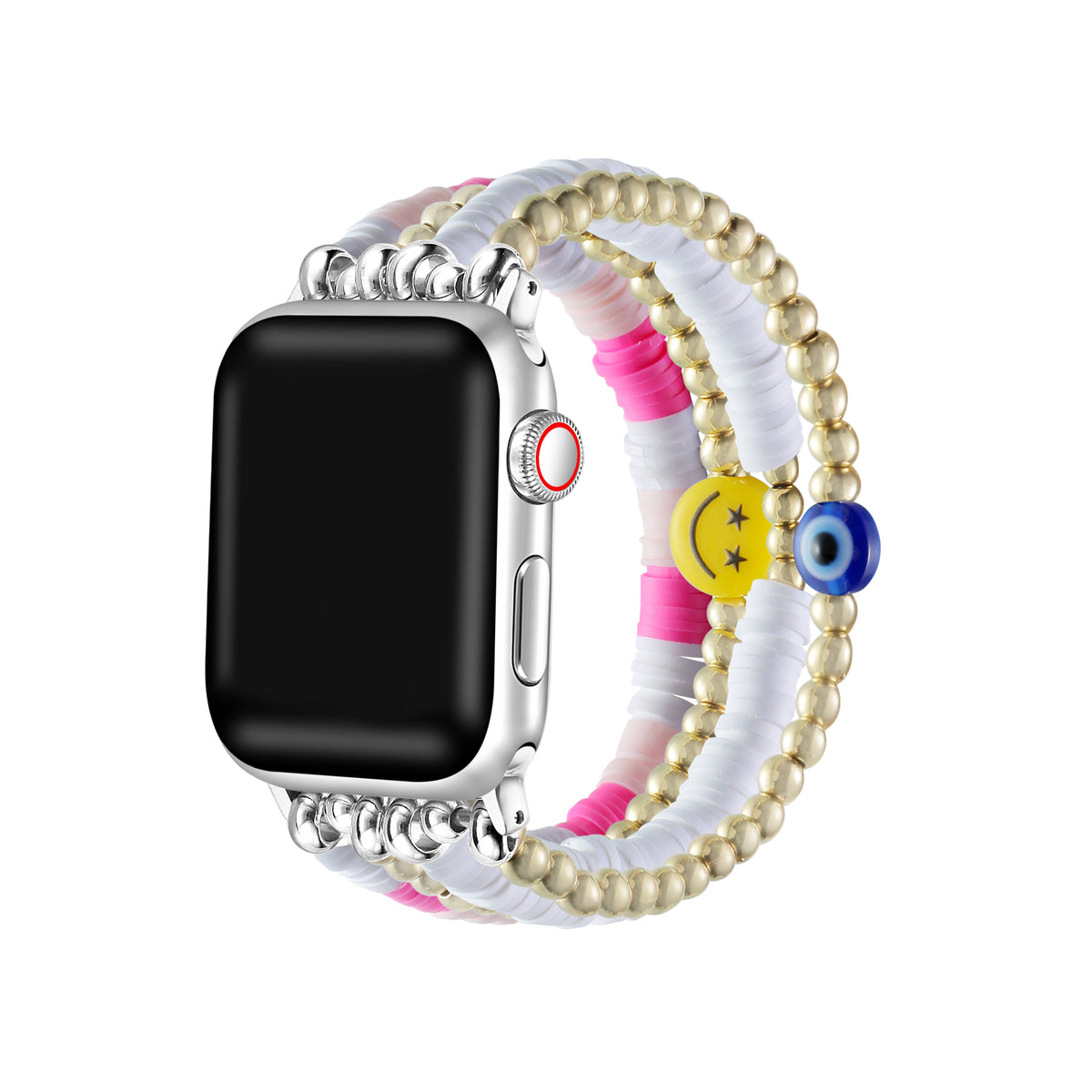 Bestie Pink Beaded Apple Watch® Band by Posh Tech