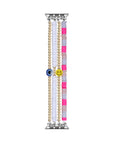 Pink Beaded Stretch Apple Watch® Band Close-Up