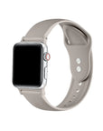 Starburst silicone Apple Watch® band fastened on the watch case, front view