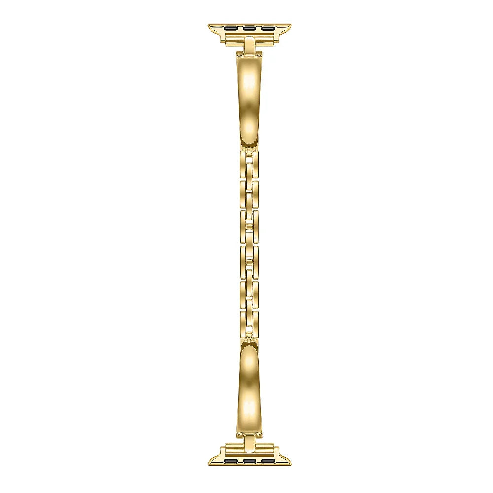 Alexis Apple Watch® Bracelet Band Close-Up of Polished Links 