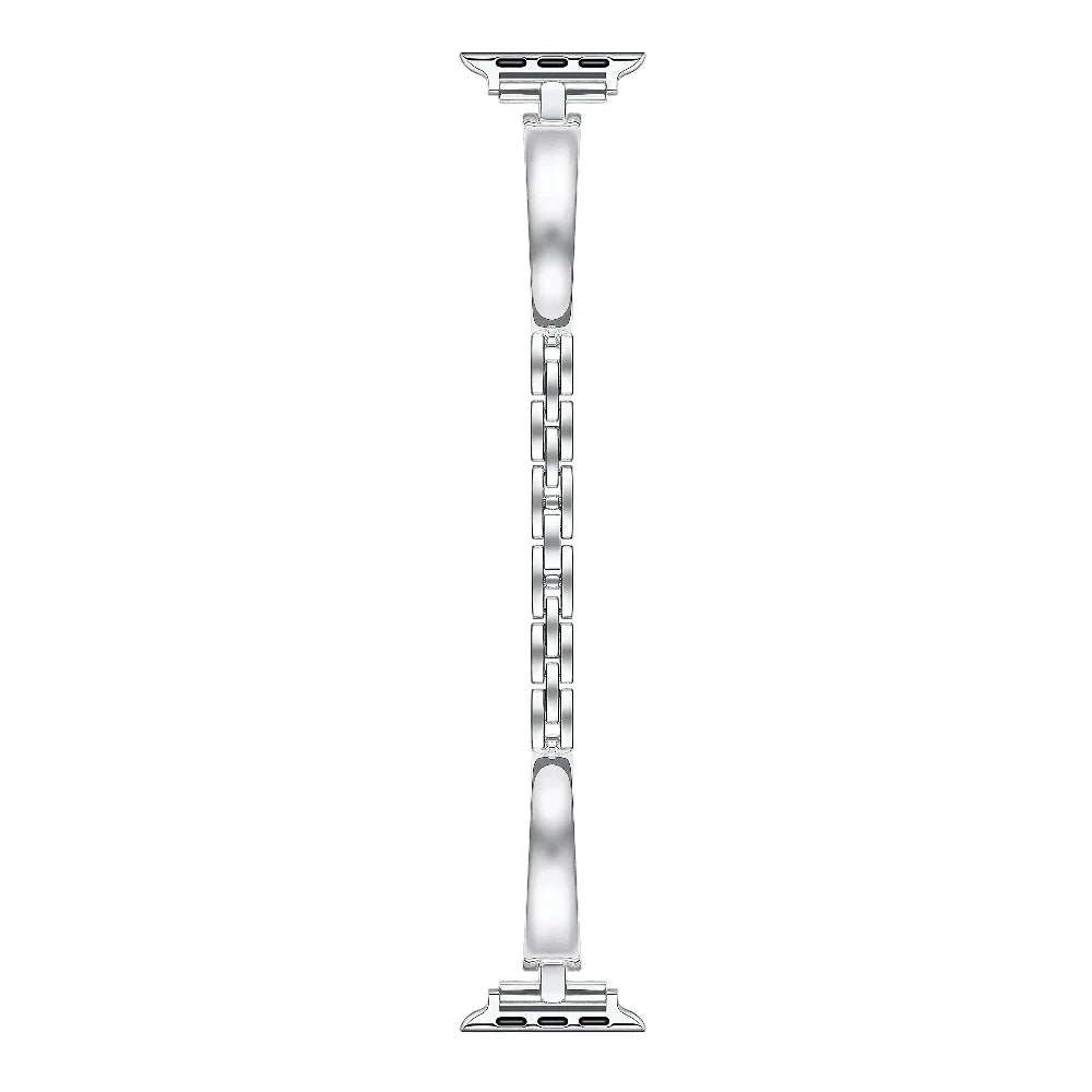 Alexis Apple Watch® Bracelet Band Close-Up of Polished Links 