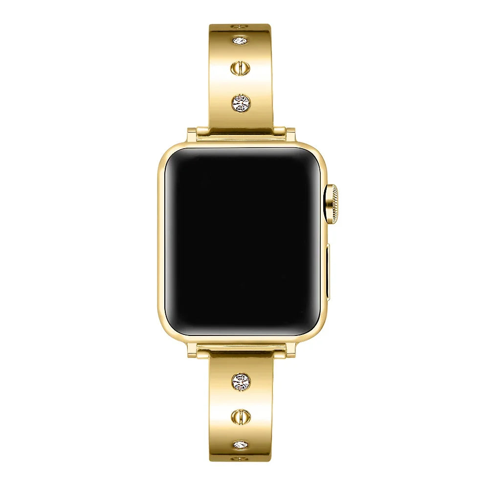 Campbell Rhinestone Band for Apple Watch® on Wrist by Posh Tech