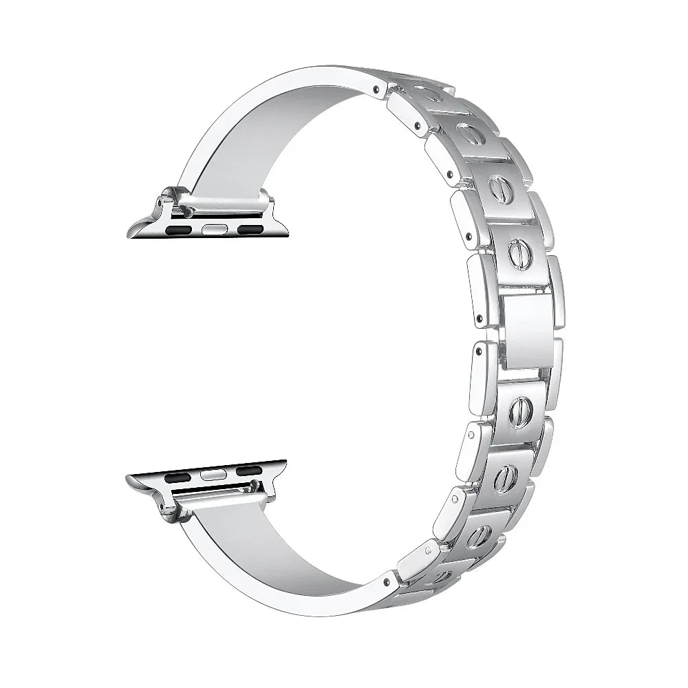 Campbell Rhinestone Band for Apple Watch® Closure and Link Detail by Posh Tech