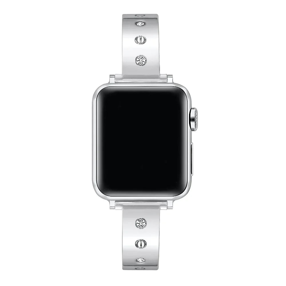 Campbell Rhinestone Band for Apple Watch® on Wrist by Posh Tech