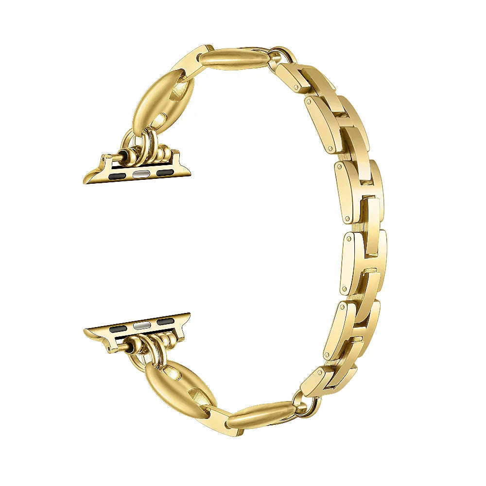 Poppy Rhinestone Apple Watch® Band Link and Closure Detail Close-Up 