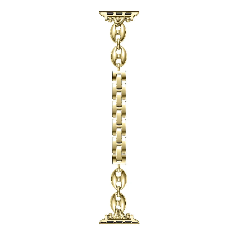 Gold Stainless Steel Fashion Link Apple Watch® Band