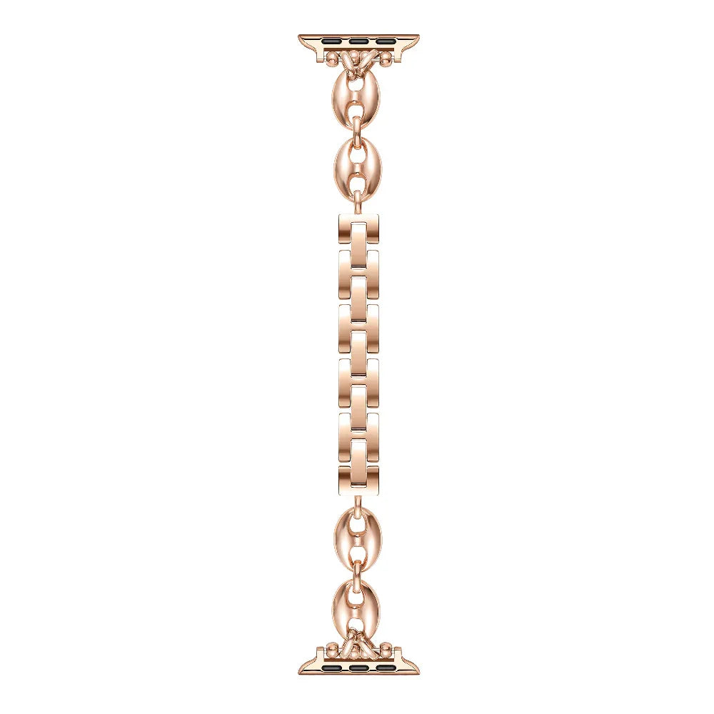 Rose Gold Stainless Steel Fashion Link Apple Watch® Band